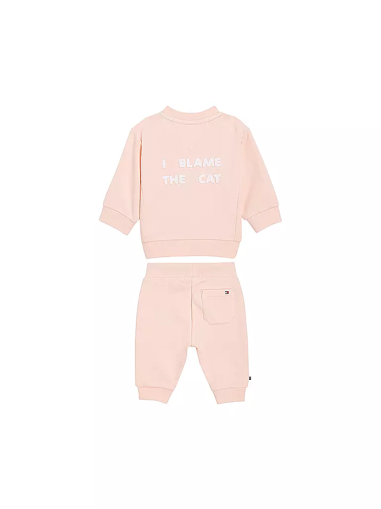 TOMMY HILFIGER Baby Set Pullover und Hose 2 teilig rosa